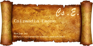 Csizmadia Emese névjegykártya